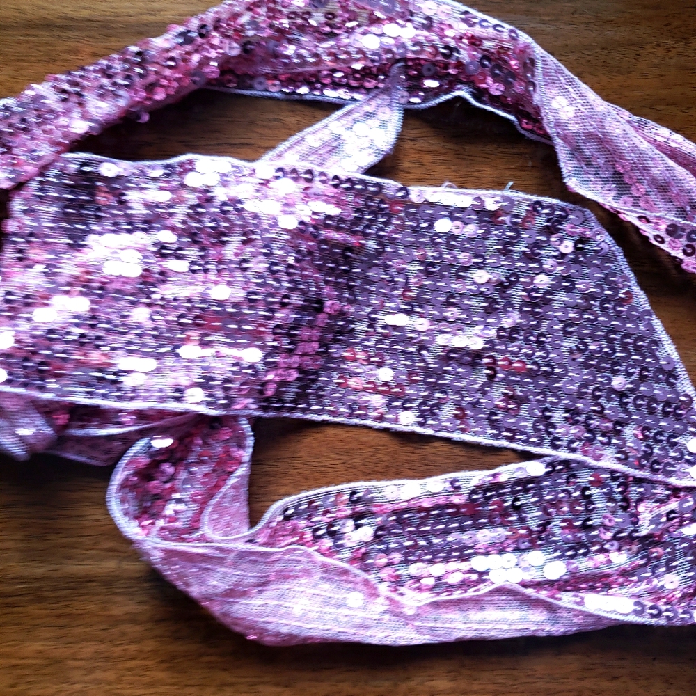 Pink Sequined Wrap